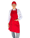 zittro Mandil delantal chef franja Rojo. R92302-660 UNI