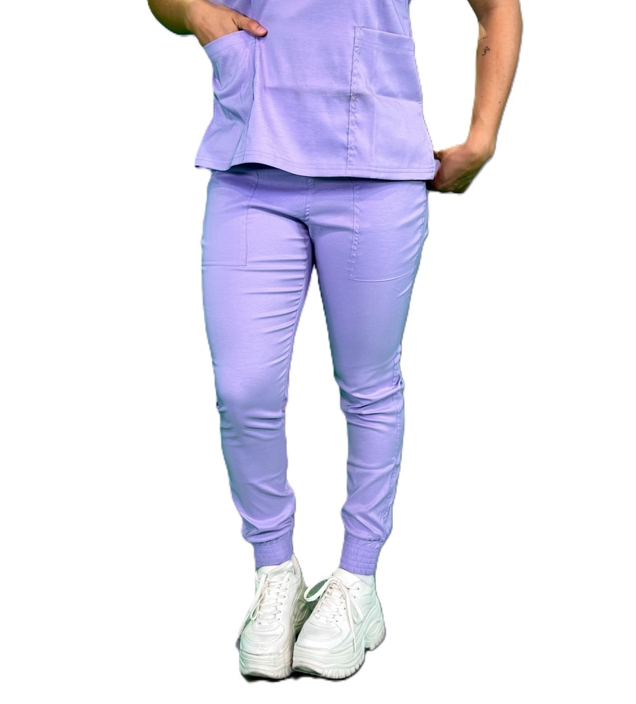 [M81204 990 ECH] zittro Pantalón Médico Lycra Jogger Mujer Morado M81204-990 (ECH)