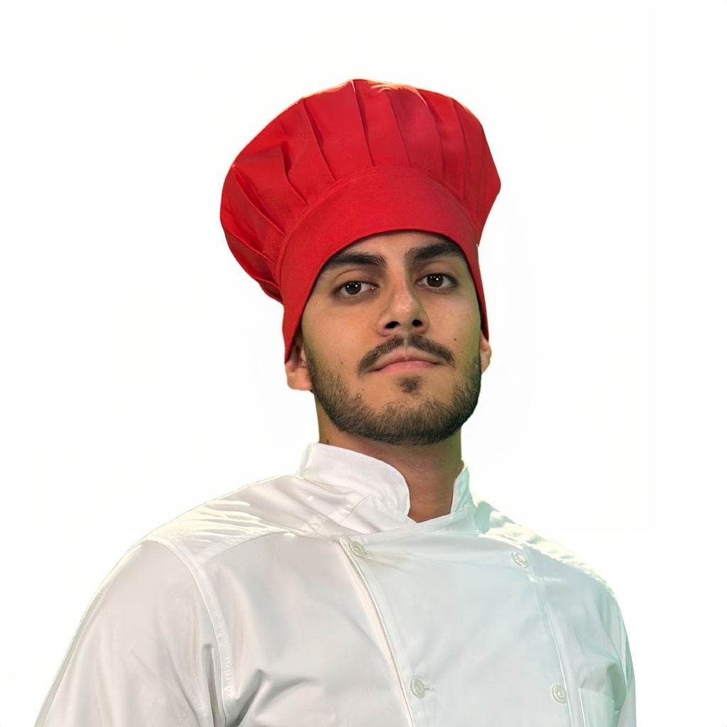 [R93301-600] zittro Gorro Pastelero Rojo